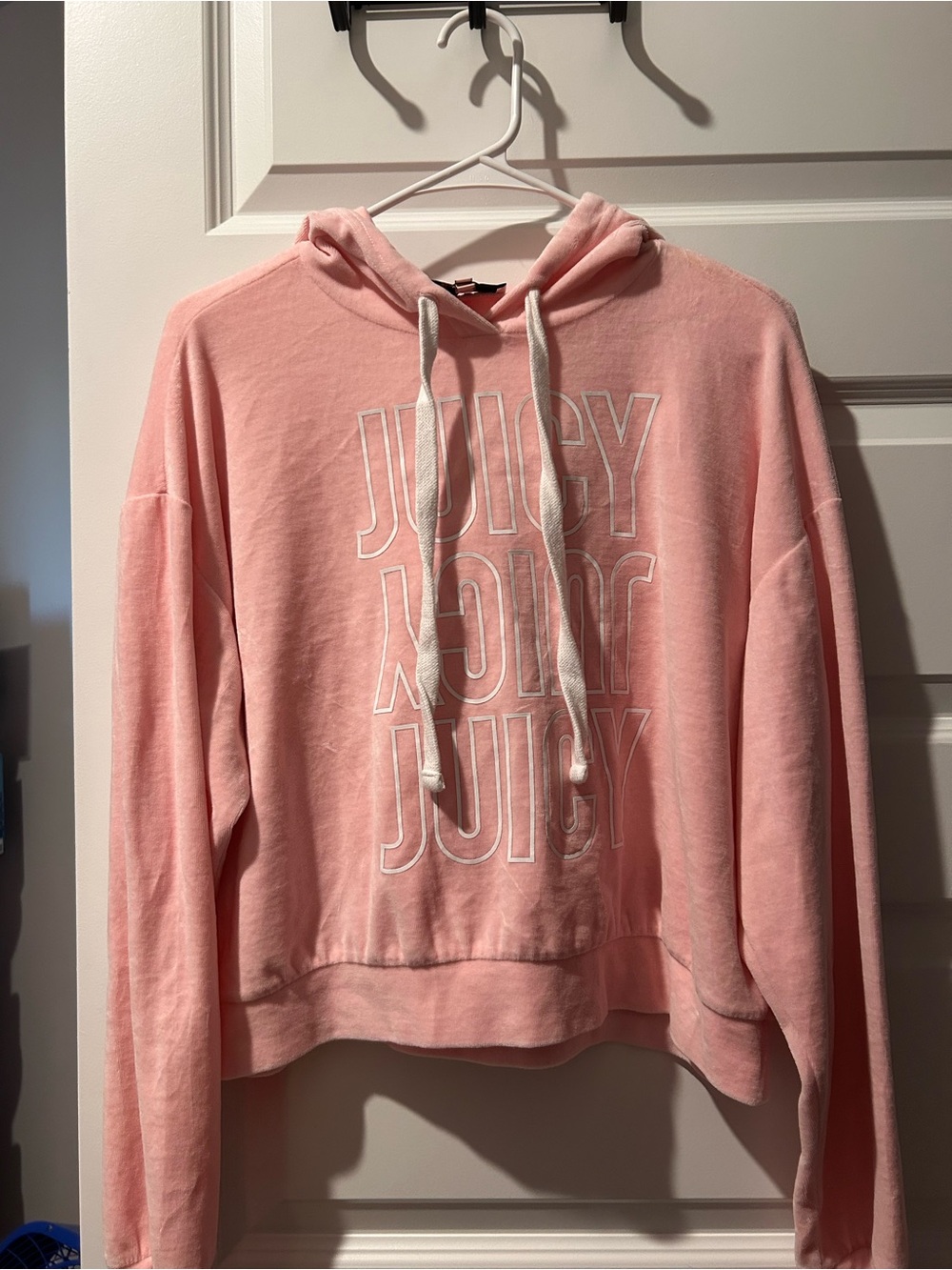 Juicy Couture Light Pink Logo Hoodie Sweatshirt
